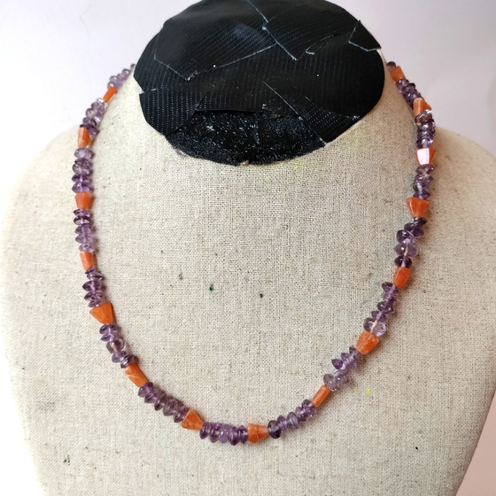 Amethyst Chip 925 Necklace